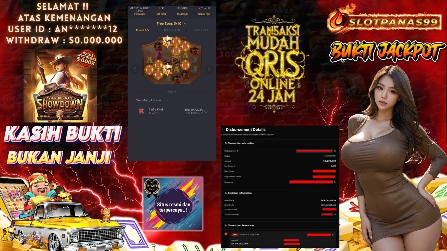 SLOTPANAS99 JACKPOT SLOT WILD BOUNTY SHOWDOWN
